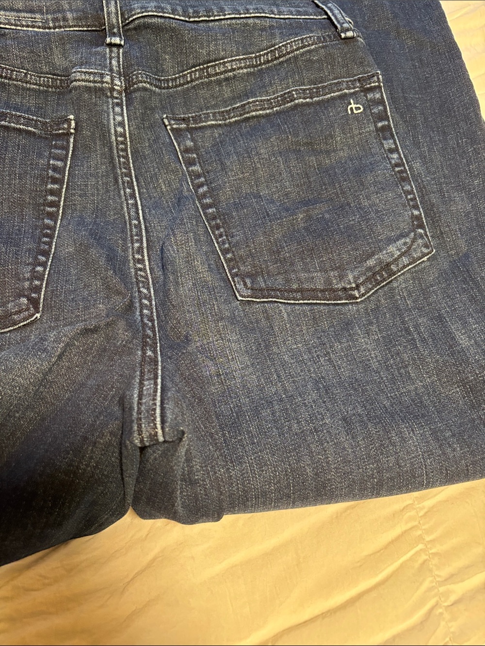 rag & bone Wide-Leg Jeans in Dark Indigo - Picture 8 of 8